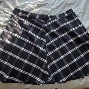 Old Navy San Francisco Black White Plaid Skirt